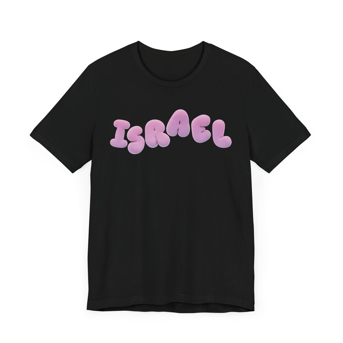 Israel Pink Cloud Bubbles Unisex Jersey Short Sleeve Tee