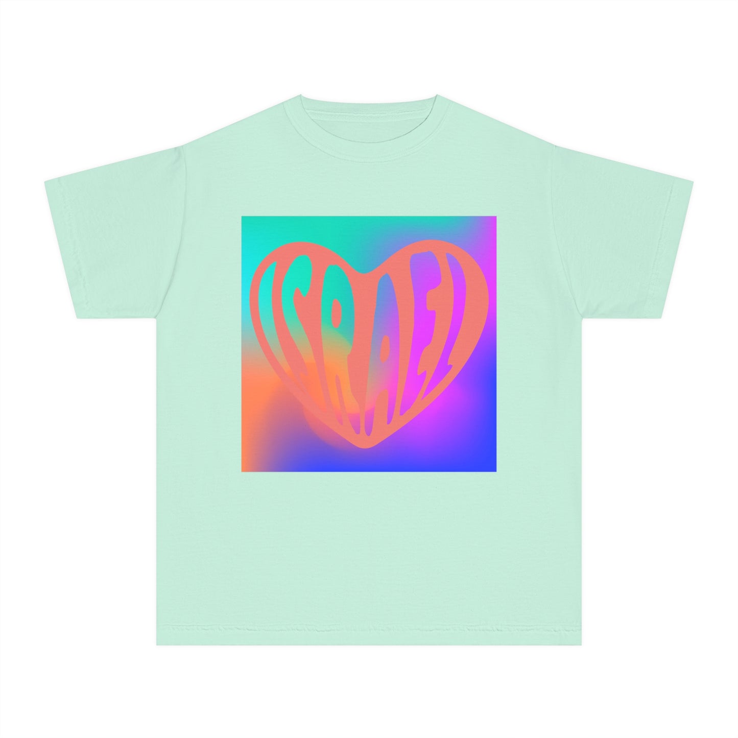 Joseph Israel Heart Rainbow Square Youth Midweight Tee