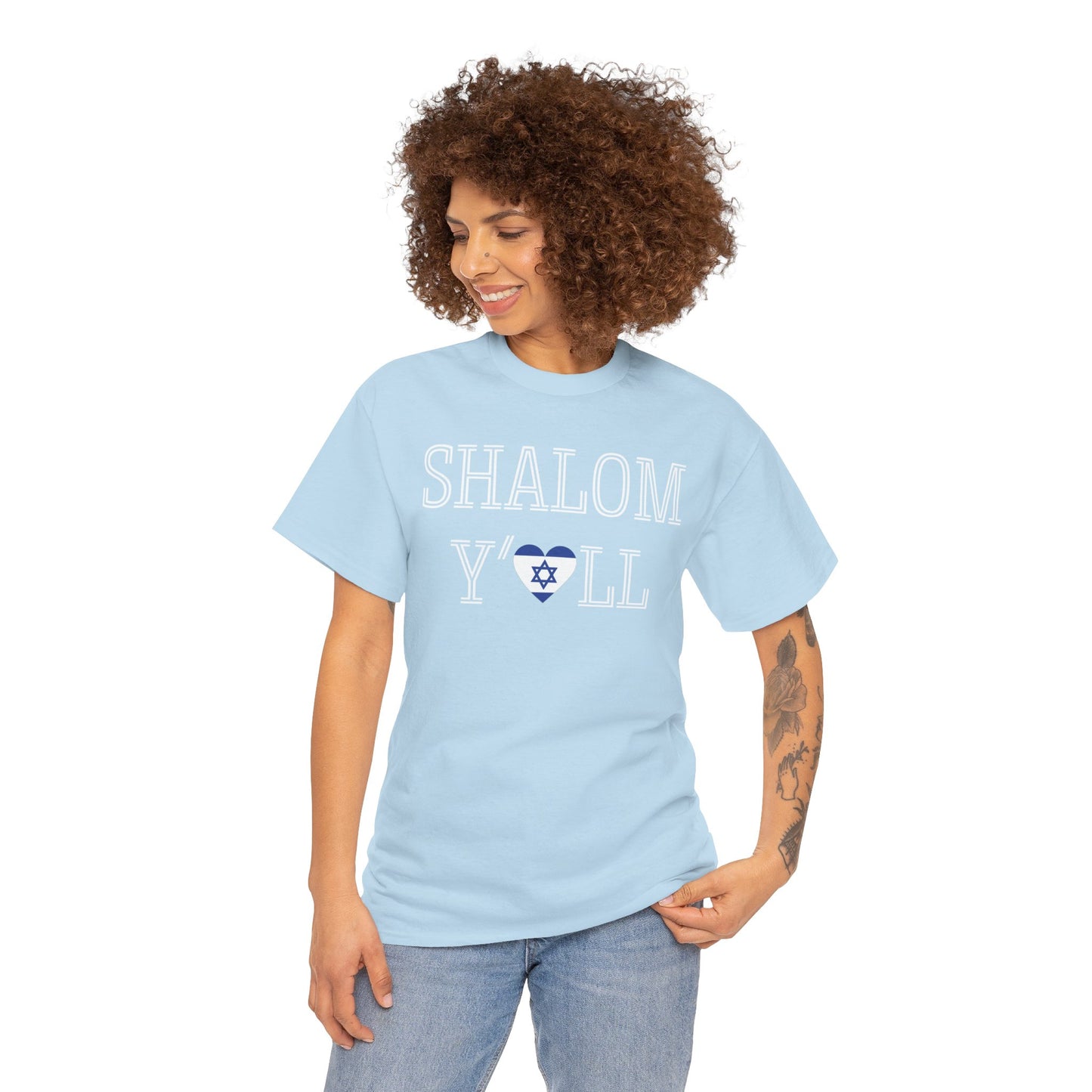 Cheryl, Shalom Y'all Unisex Heavy Cotton Tee