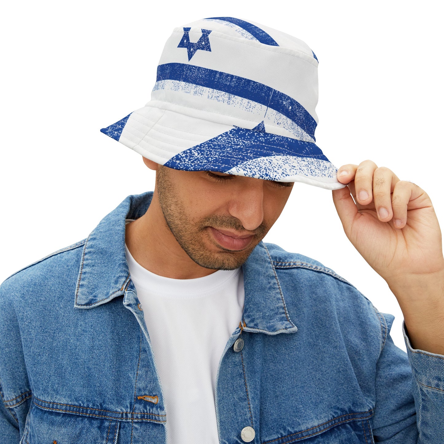 Imri Israel Flag Pattern Bucket Hat