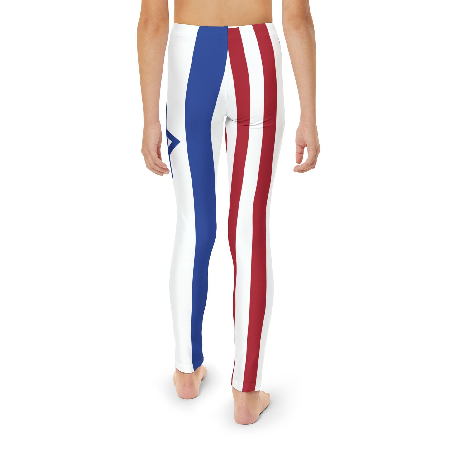 USA & Israel Flags Youth Full-Length Leggings