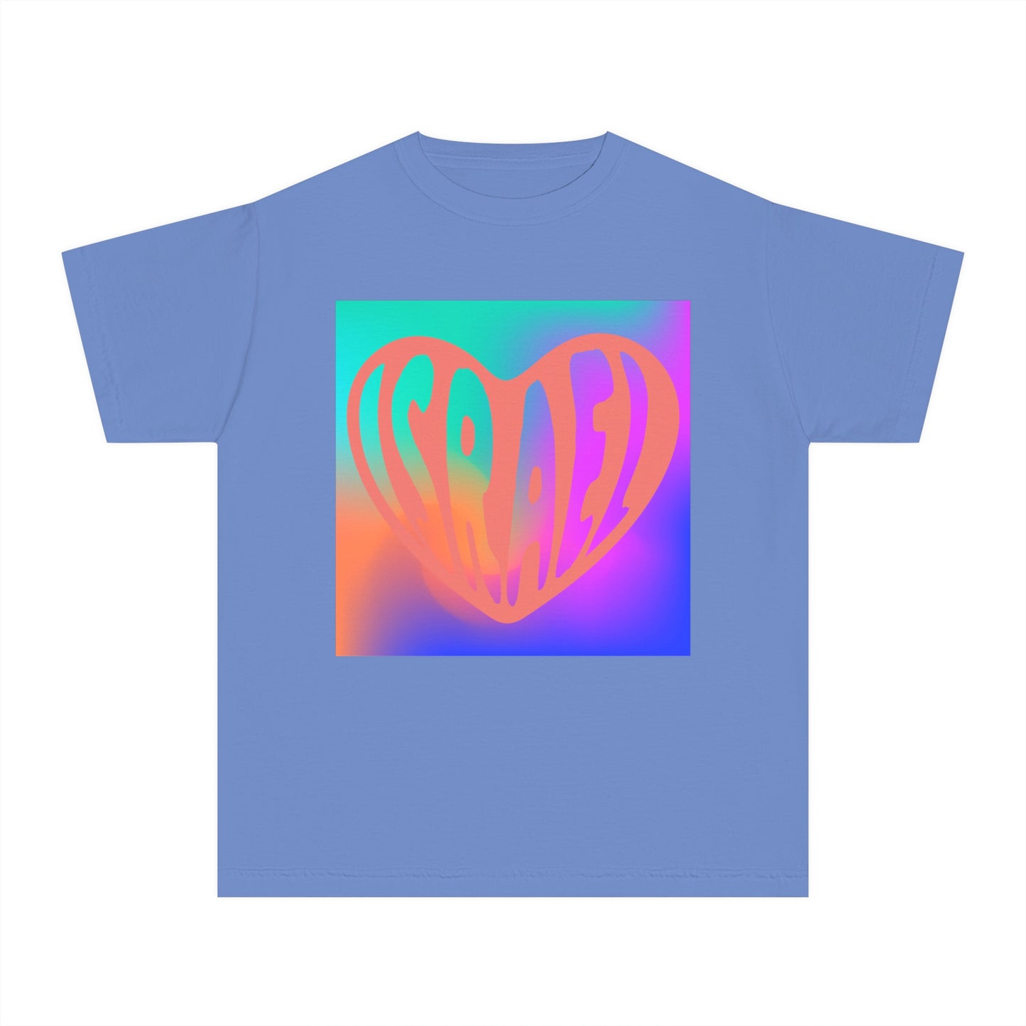 Joseph Israel Heart Rainbow Square Youth Midweight Tee