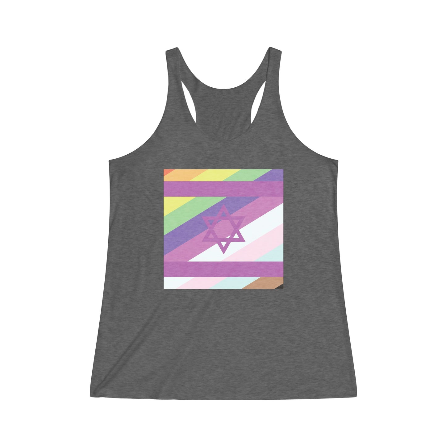 Pastel Pride Tri-Blend Racerback Tank