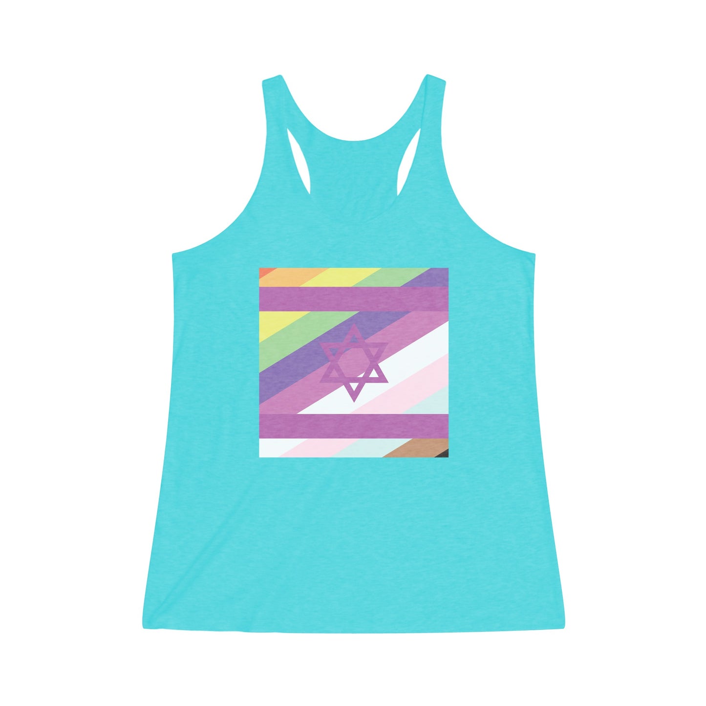 Pastel Pride Tri-Blend Racerback Tank