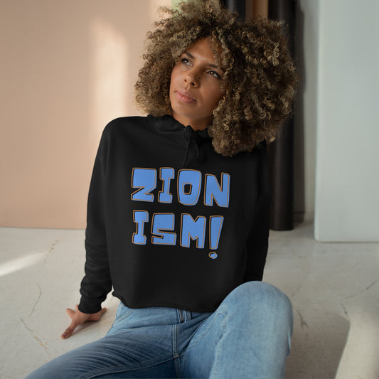 ZION Blue Crop Hoodie