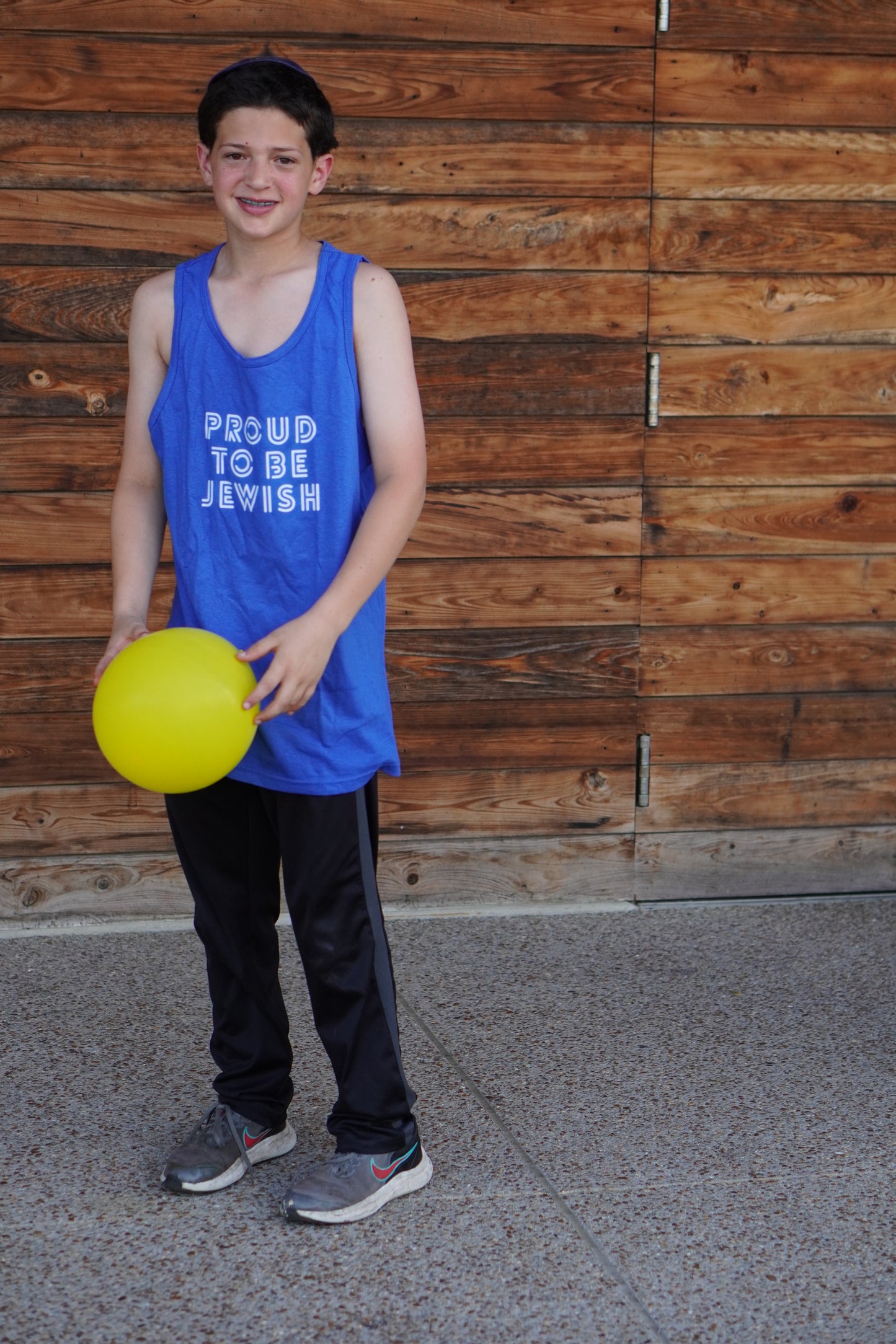 Proud To Be Jewish Blue & White Bubbles Unisex Heavy Cotton Tank Top