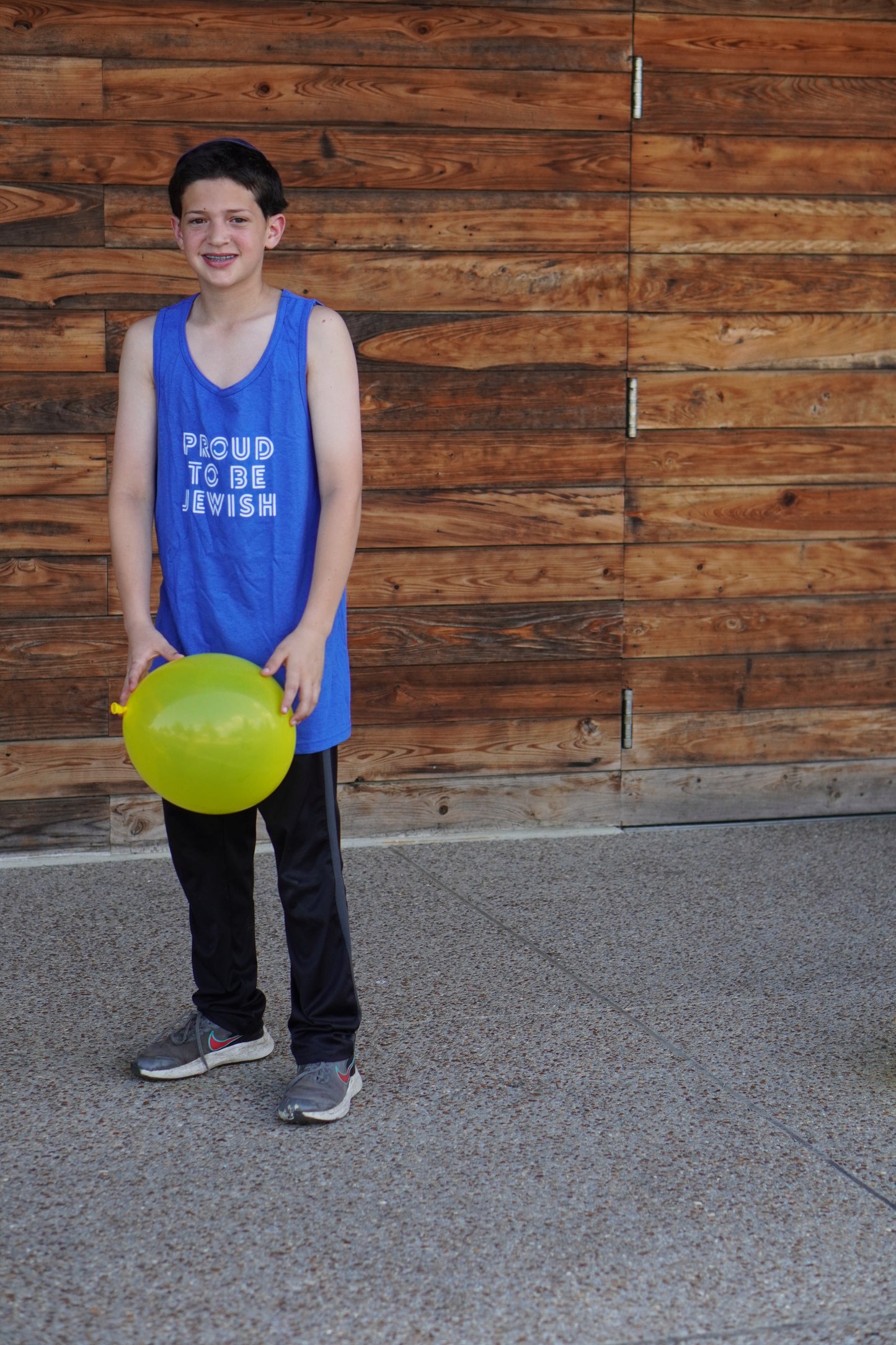 Proud To Be Jewish Blue & White Bubbles Unisex Heavy Cotton Tank Top