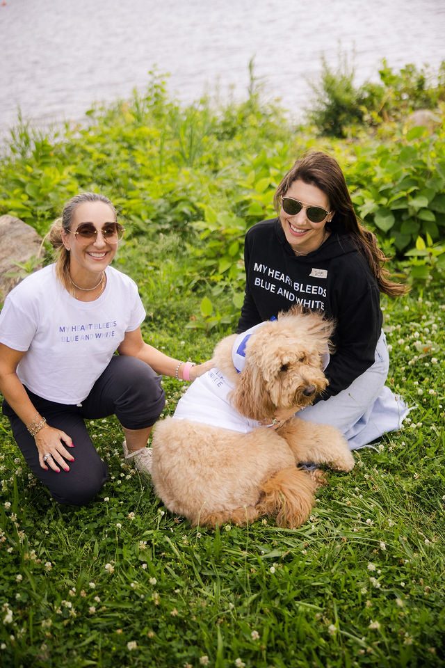 Heart Bleeds Blue & Blue Women's Crop Tee