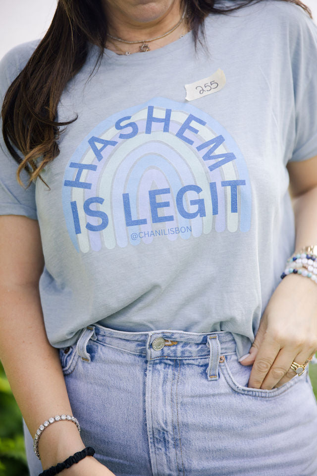 Chani Libson Hashem Is Legit Quote Blue Unisex Softstyle T-Shirt