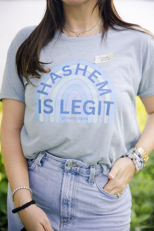 Chani Libson Hashem Is Legit Quote Blue Unisex Softstyle T-Shirt