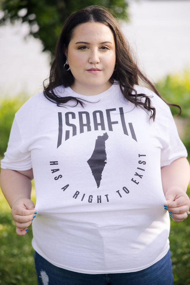 Israel Has A Right To Exist Black Unisex Heavy Cotton Tee