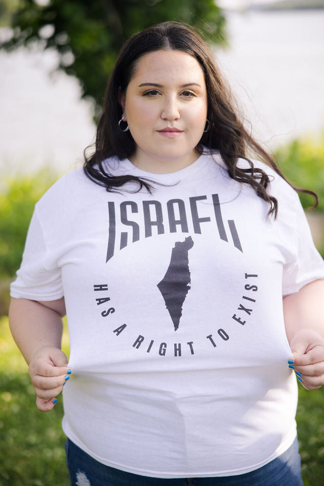 Israel Has A Right To Exist Black Unisex Heavy Cotton Tee