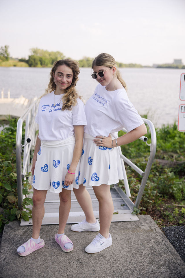 Heart Bleeds Blue & Blue Women's Crop Tee