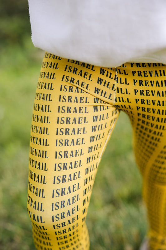 Israel Will Prevail on Yellow Kids Leggings