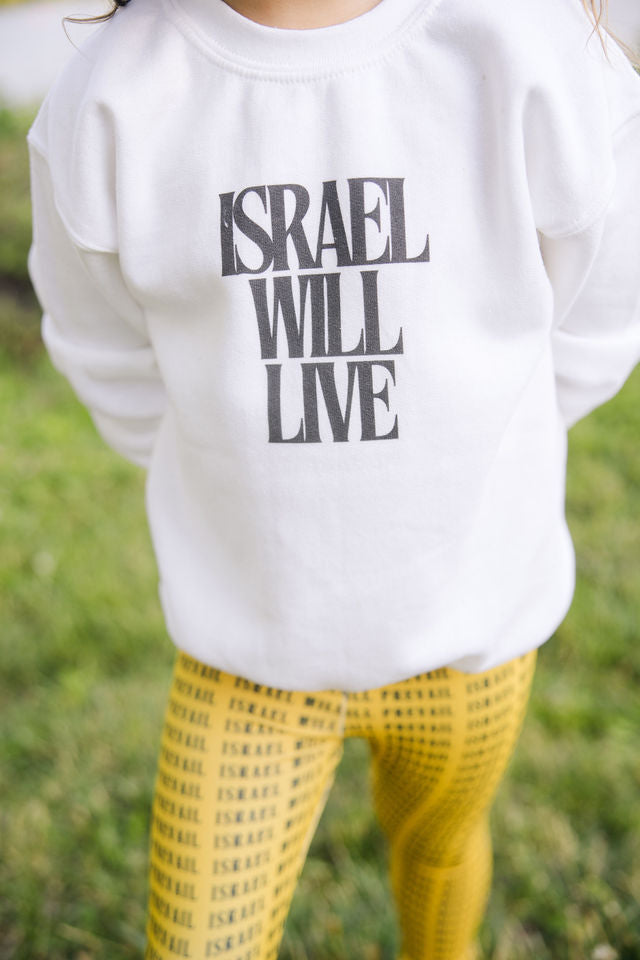 Israel Will Prevail on Yellow Kids Leggings