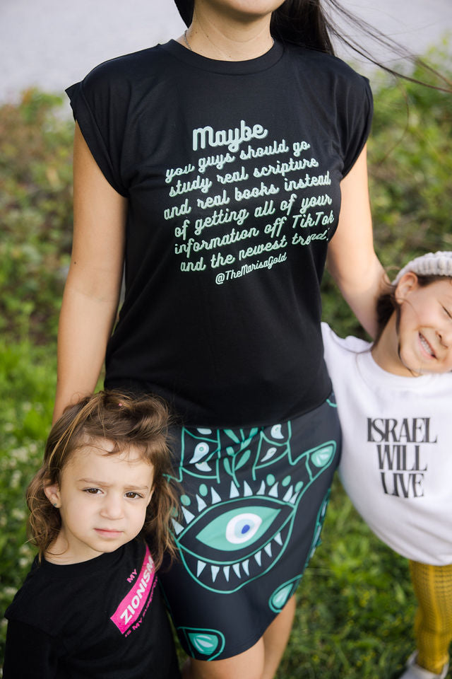 Zionism Is My Superpower Pink & White Toddler's Fine Jersey Tee