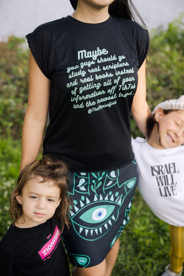 Zionism Is My Superpower Pink & White Toddler's Fine Jersey Tee