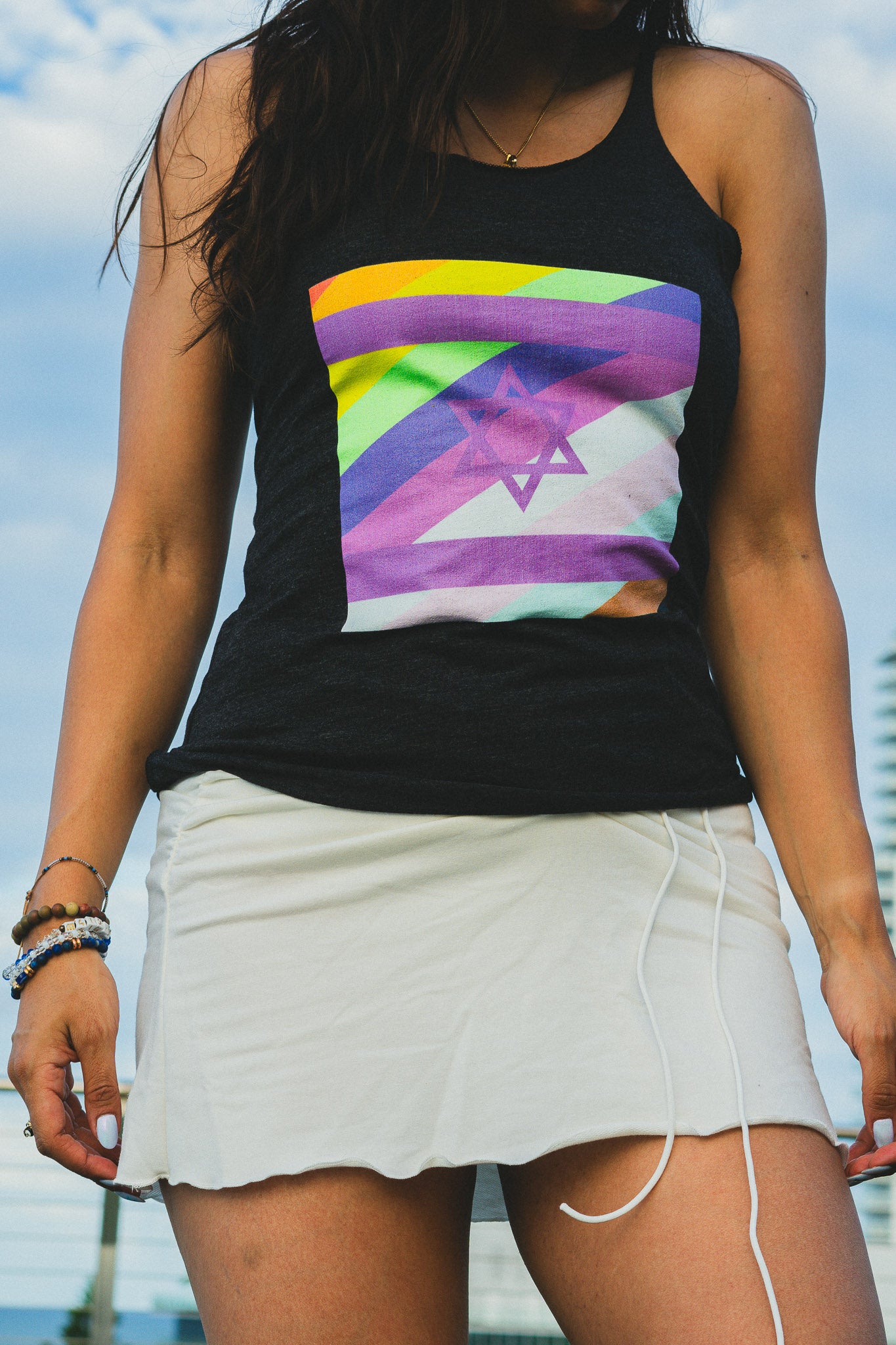 Pastel Pride Tri-Blend Racerback Tank