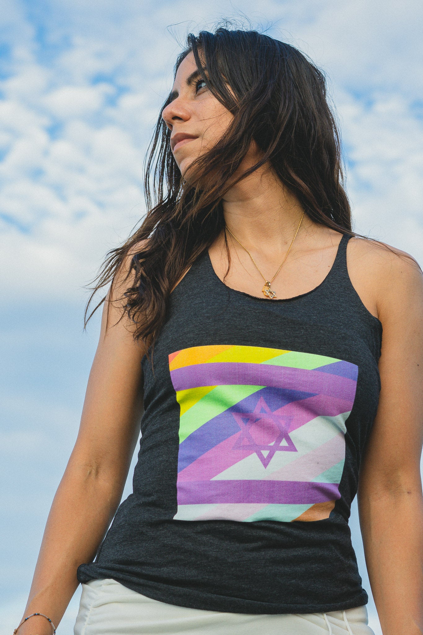 Pastel Pride Tri-Blend Racerback Tank