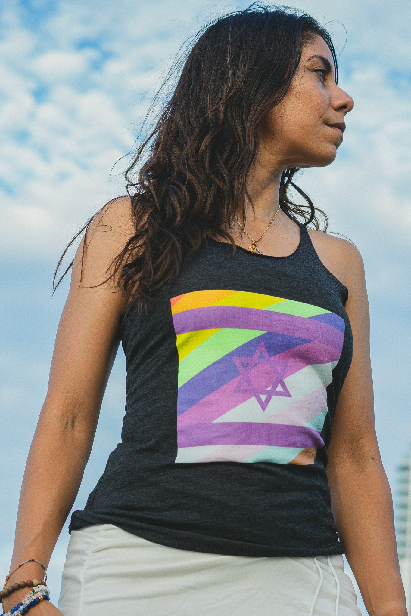 Pastel Pride Tri-Blend Racerback Tank