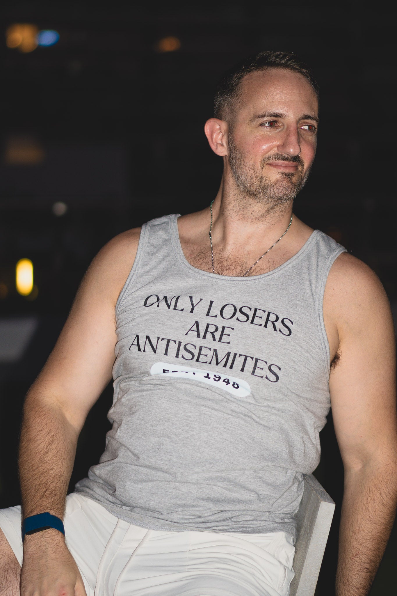 Only Losers Are Antisemites 1948 Blue Men's Softstyle Tank Top