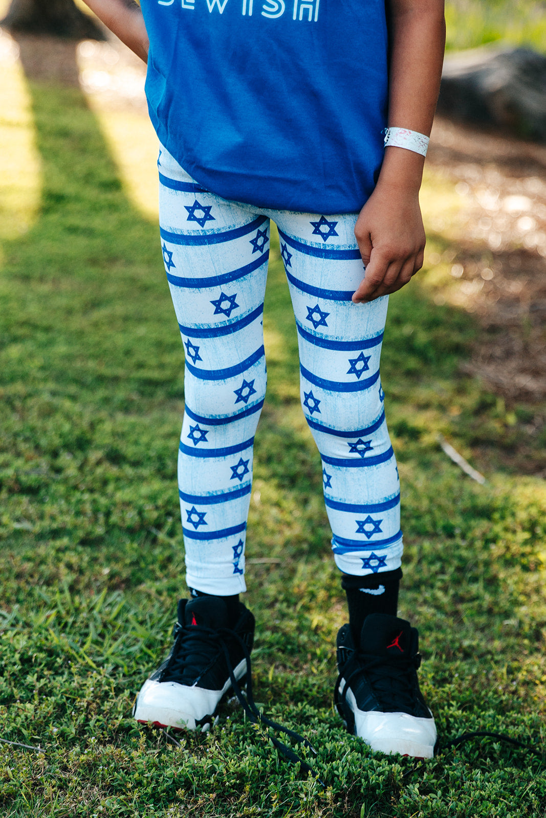 Proud To Be Jewish Blue & White Bubbles Unisex Heavy Cotton Tank Top