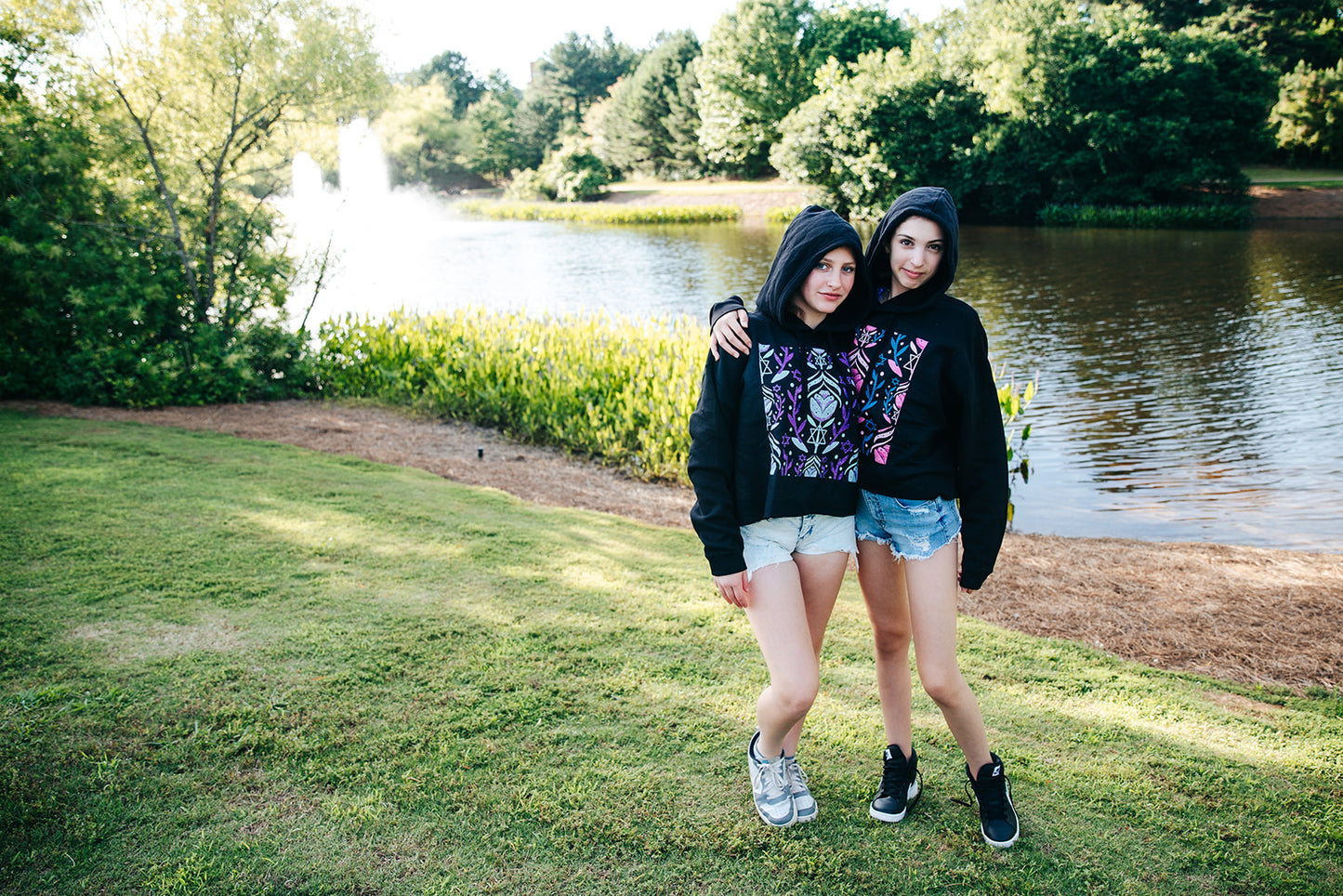 Yocheved Pink Crop Hoodie