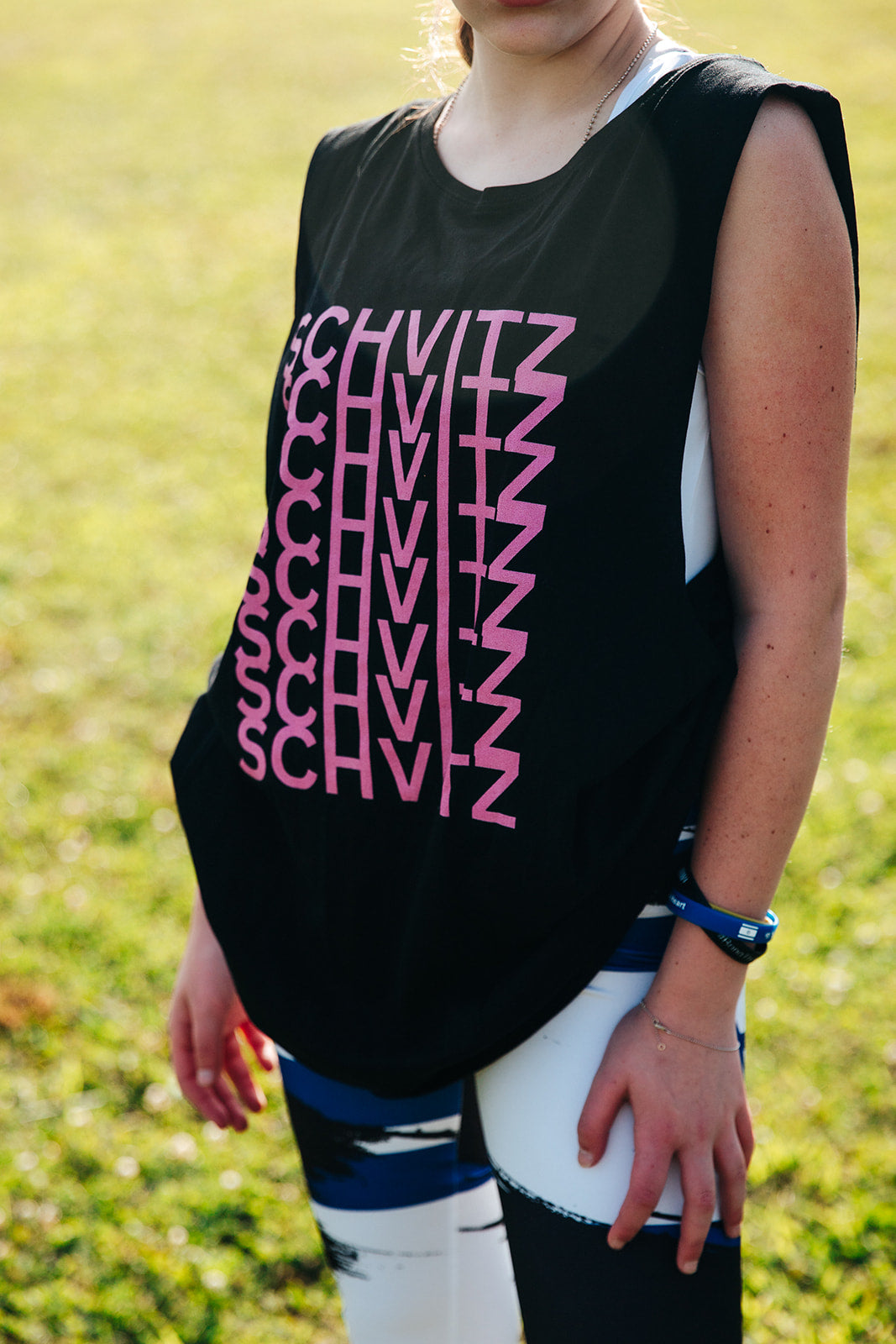 Pink Multi Schvitz Unisex Barnard Tank