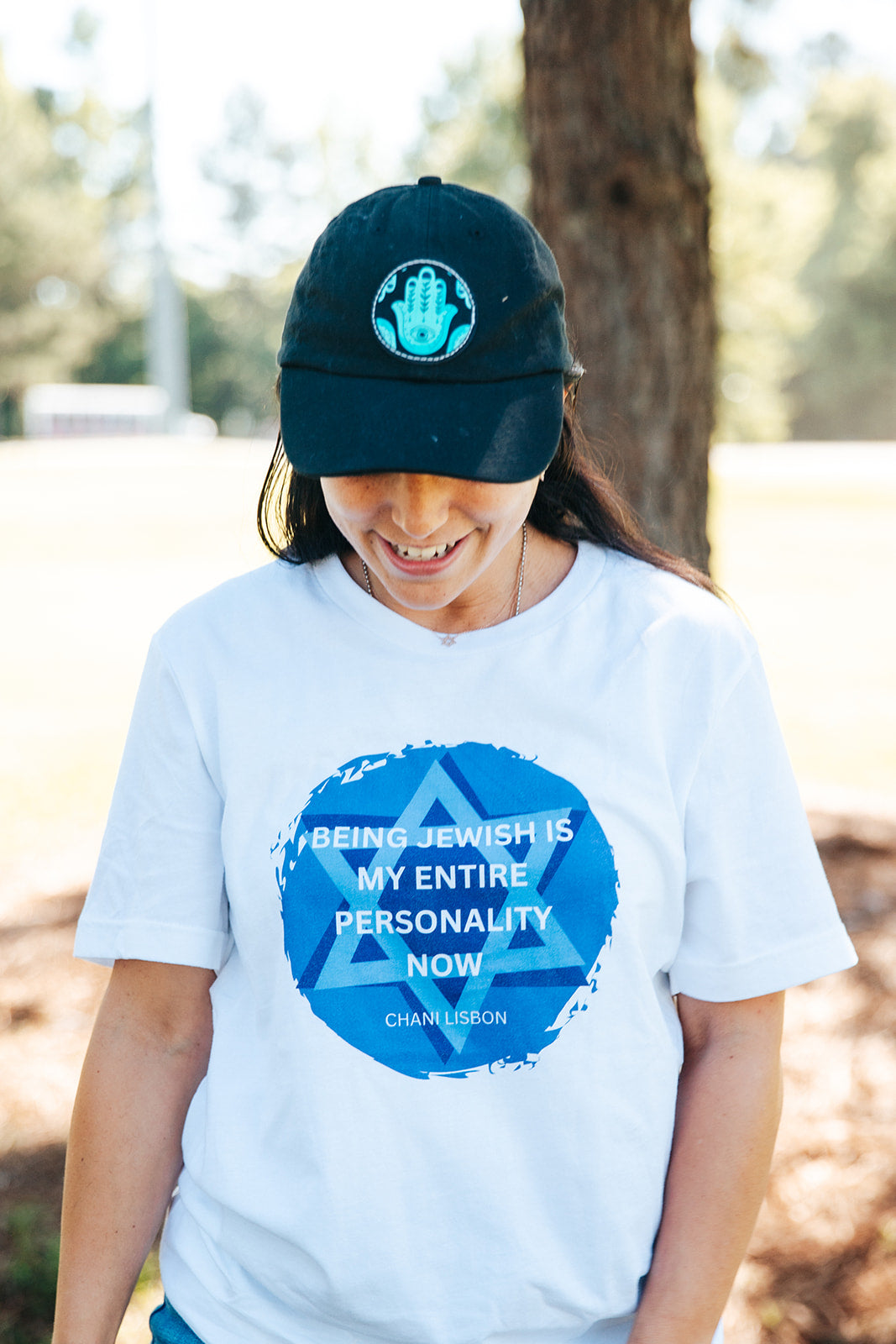 Chani Libson Jewish Personality Quote Design G Blue Unisex Jersey Short Sleeve Tee