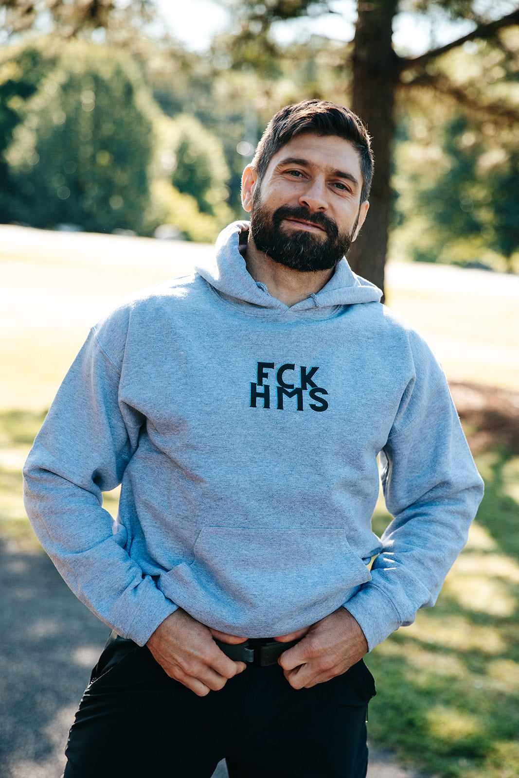 FCK HMS Black & Teal Unisex Heavy Blend™ Hooded Sweatshirt