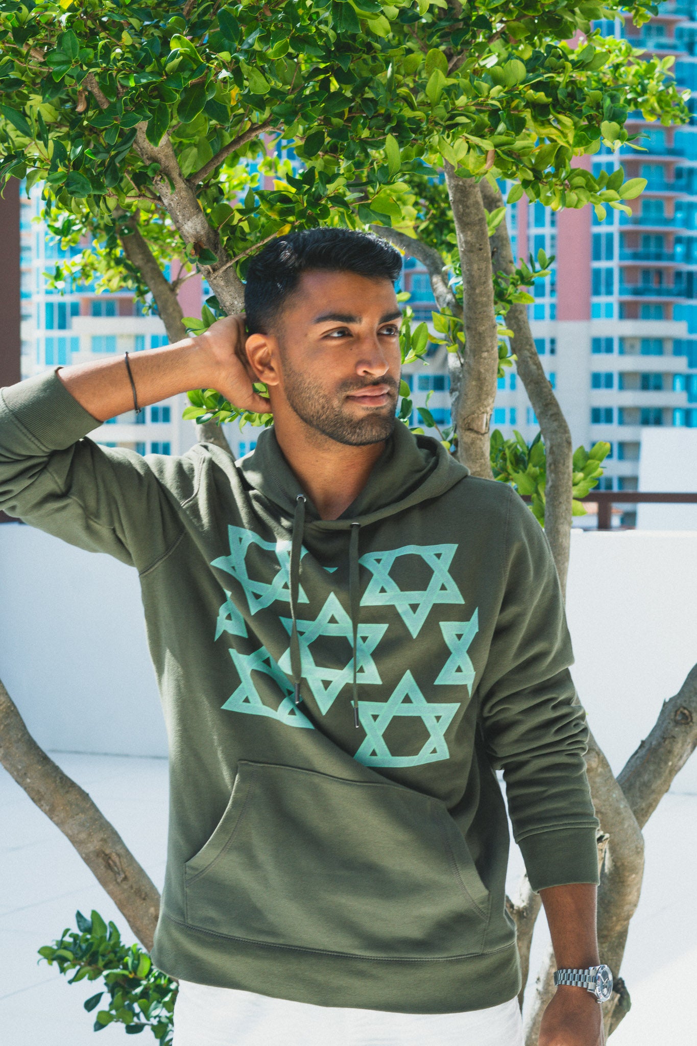 Shani Green Star Hoodie