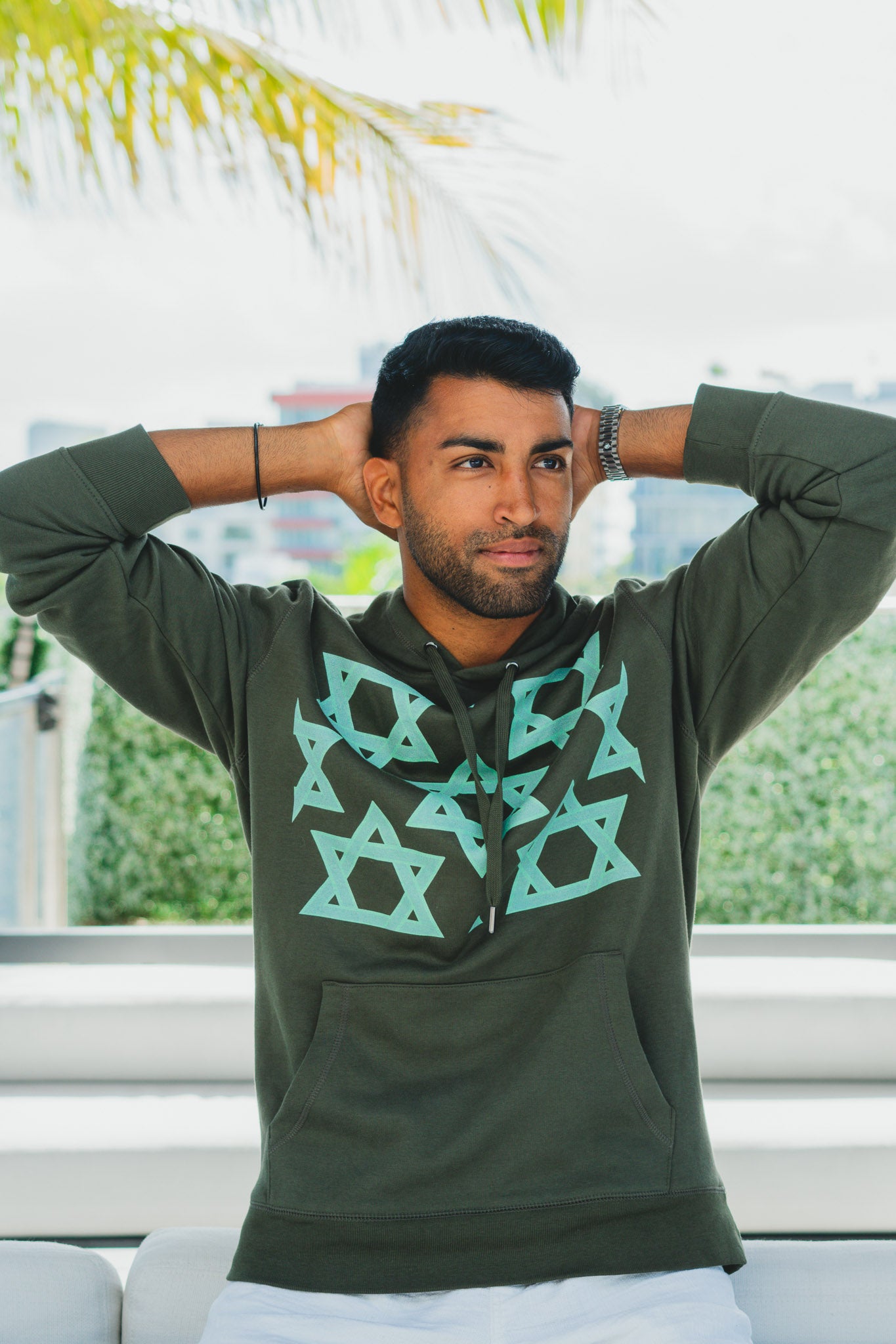 Shani Green Star Hoodie