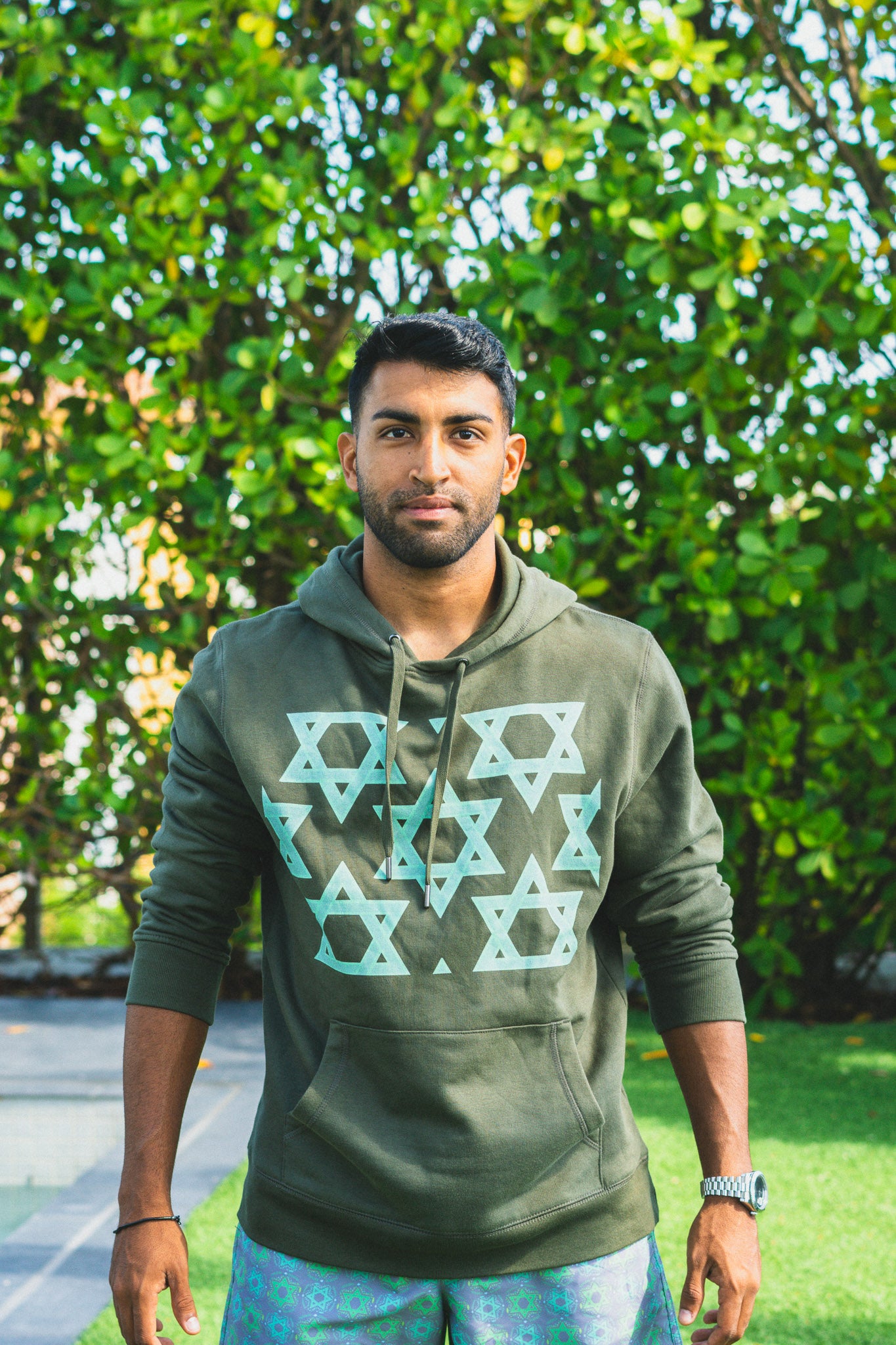 Shani Green Star Hoodie