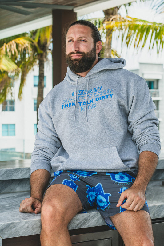 Talk Zionist To Me Navy Champion Hoodie